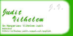 judit vilhelem business card